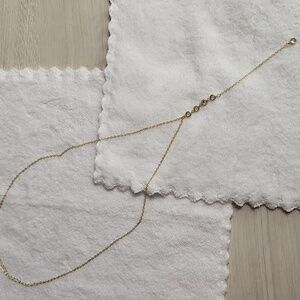 Elegant Gold Necklace with Crystal Accents